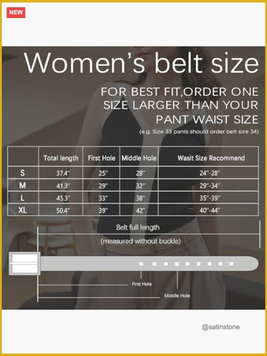 Women\'s Leather Skinny Belt with Gold Buckle for Dresses Jeans Pants main image 7